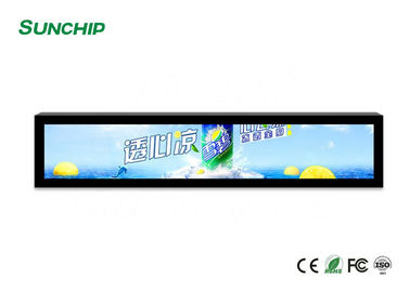 Hoge Helderheid Uitgerekte LCD Vertoning Android 6,0 Digitale Signage met Metaalgeval Wifi