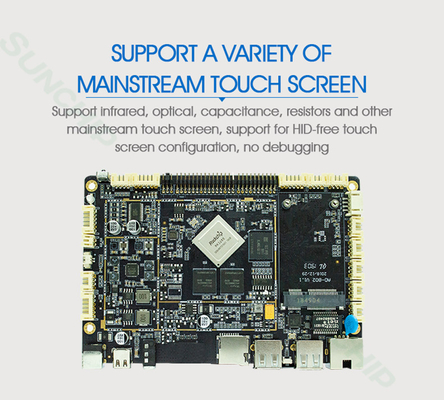 Zes Kernrk3399 Industriële Ingebedde Motherboard I2C Interface Android 7,0
