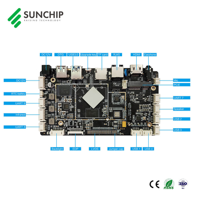 Van het WAPENandroid van LVDS HDMI 4K Motherboard RK3566 Vierlingkern voor Interactief Touch screen