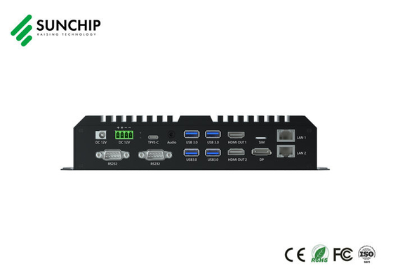 Rockchip RK3588 HD Multimedia Box Octa-Core 8K Double HD Dual Ethernet Edge Computing AI terminale gebruik